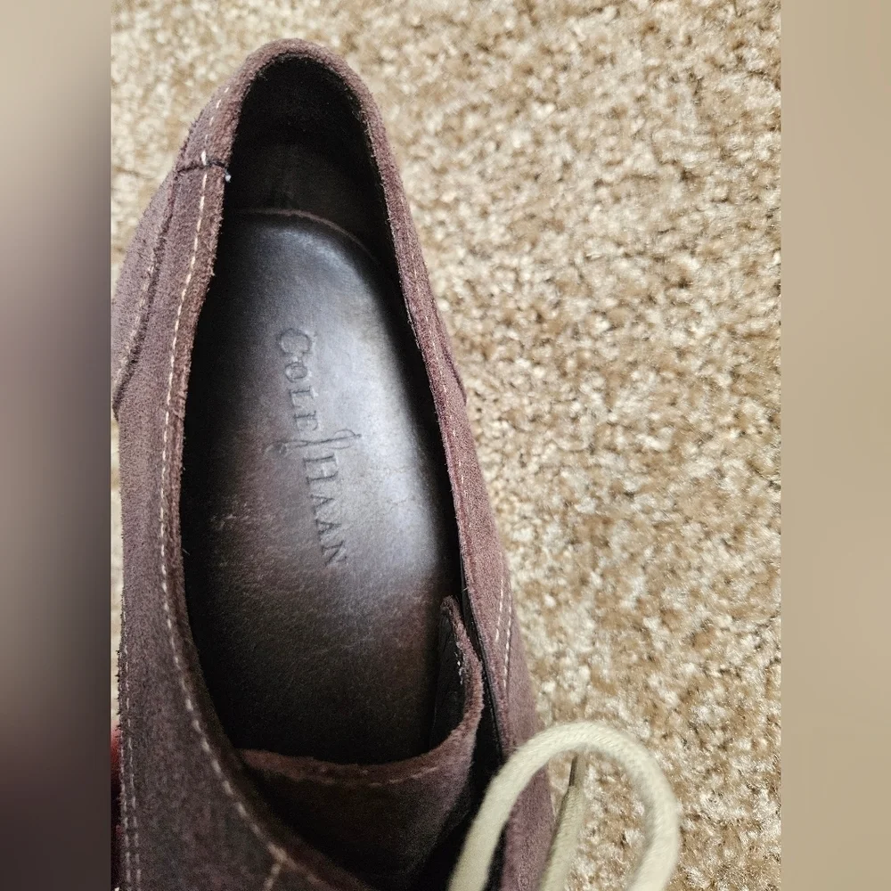 Cole Haan Men's Brown Suede Oxford Shoes, Size 10 M